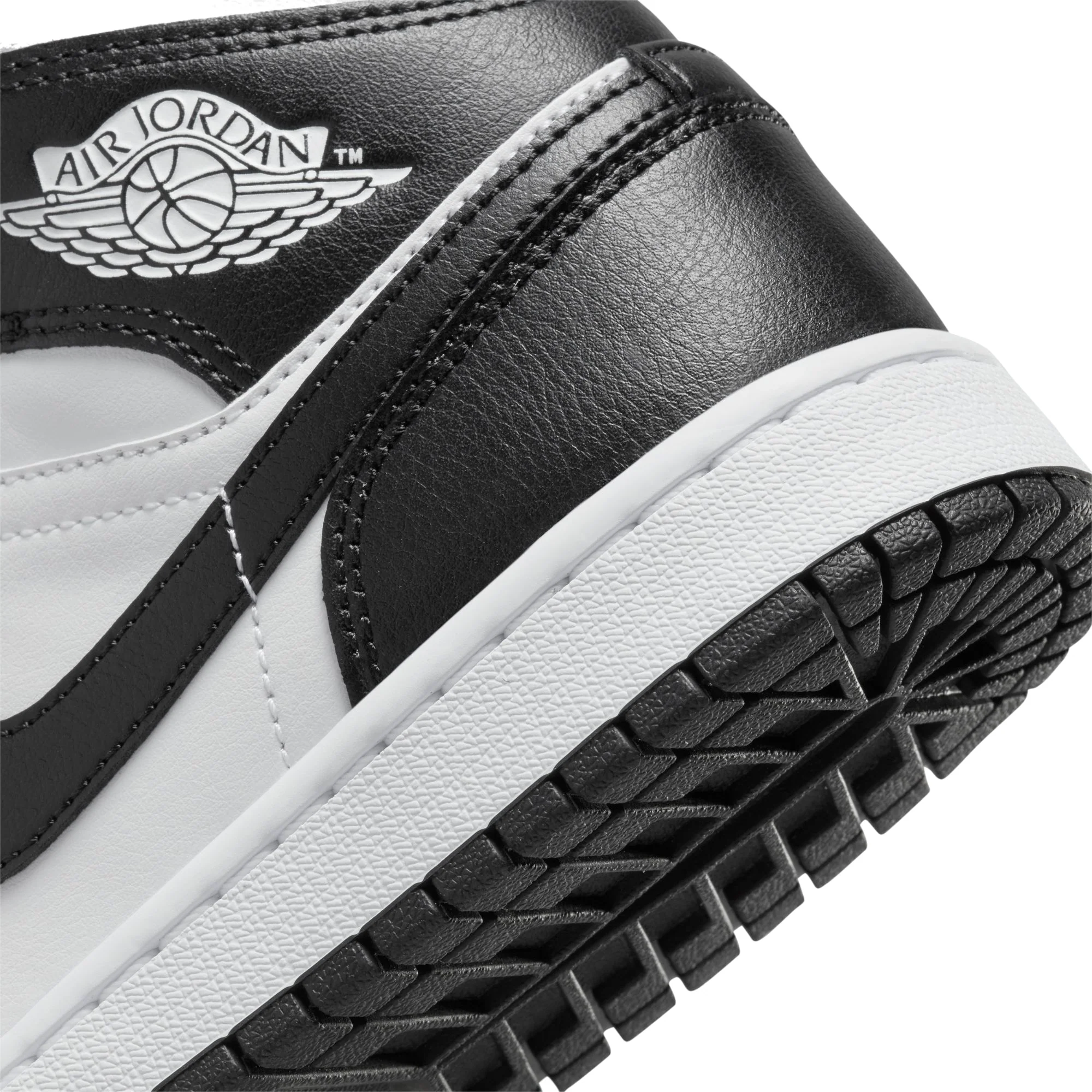Air Jordan 1 Womens Mid Shoes 'White/Black' - Image 4