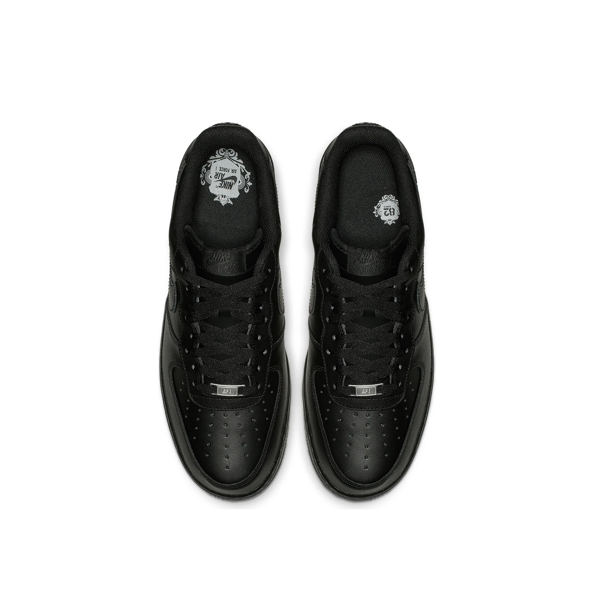 Nike Mens Air Force 1 '07 'Black' Shoes - Image 4