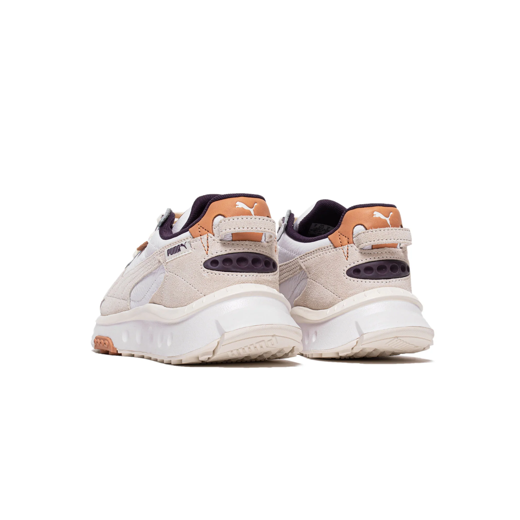 Puma Mens Wild Rider SC Shoes 'Vaporous Gray-Puma White' - Image 3